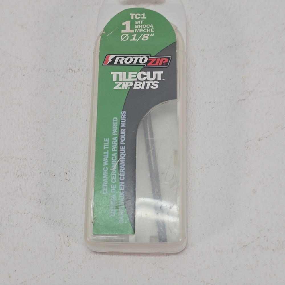 Rotozip 1/8 in. Steel Tile Cut Carbide Zip Bit 1 pk